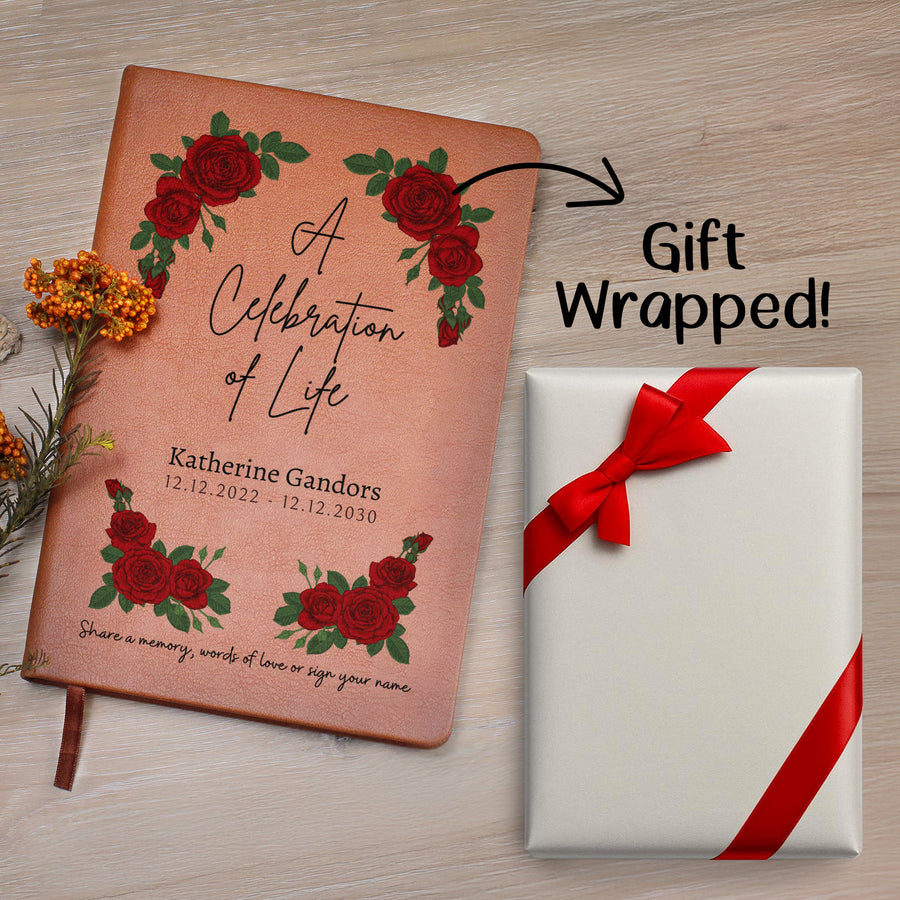 Personalized Funeral Guest Book