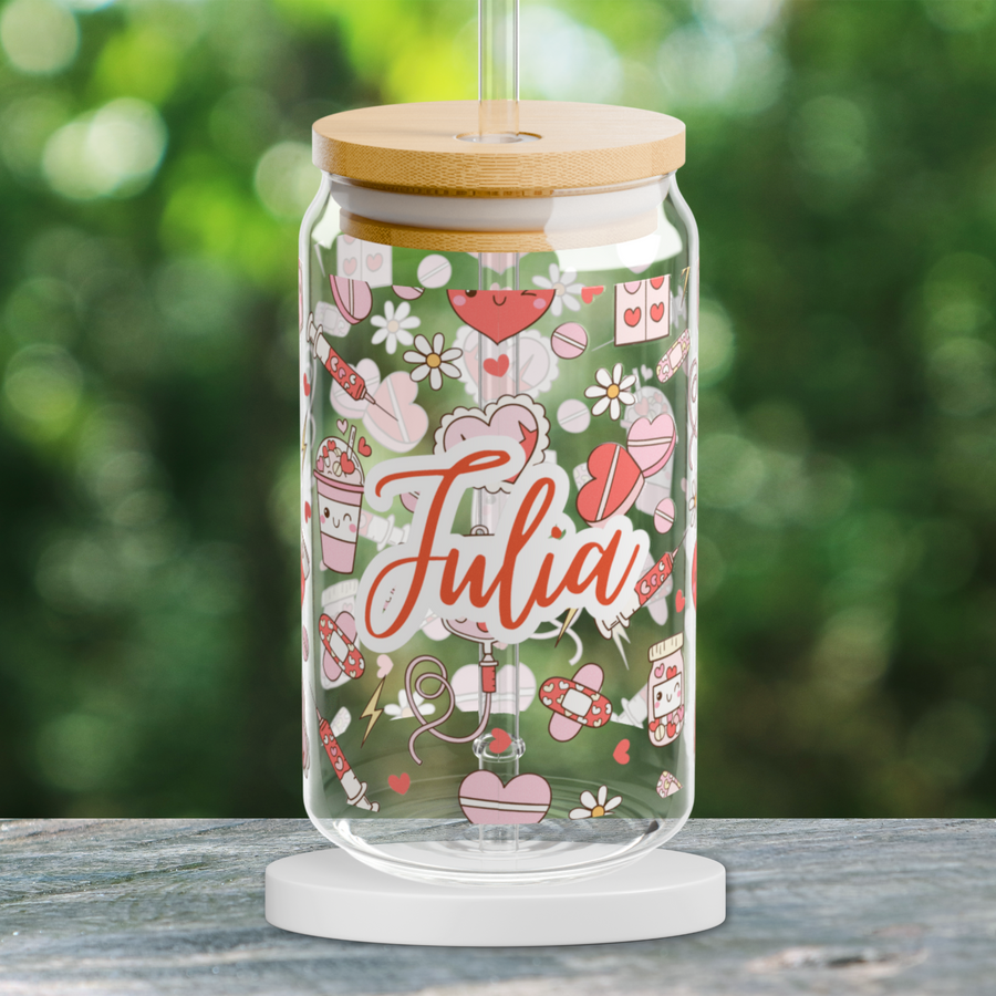 Personalized Nurse Valentine Tumbler
