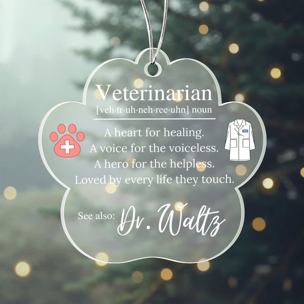 Personalized Veterinarian Ornament 12-Pack