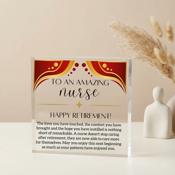Personalized Nurse Retirement Plaque