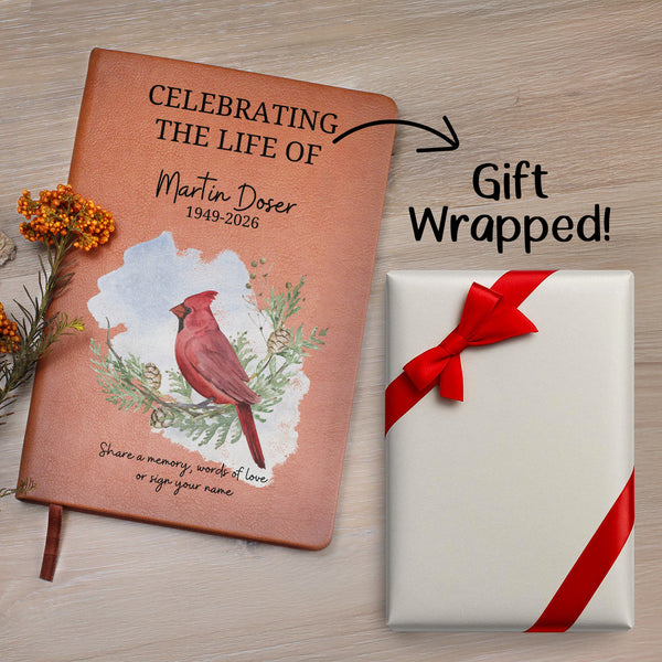 Personalized Funeral Guest Book