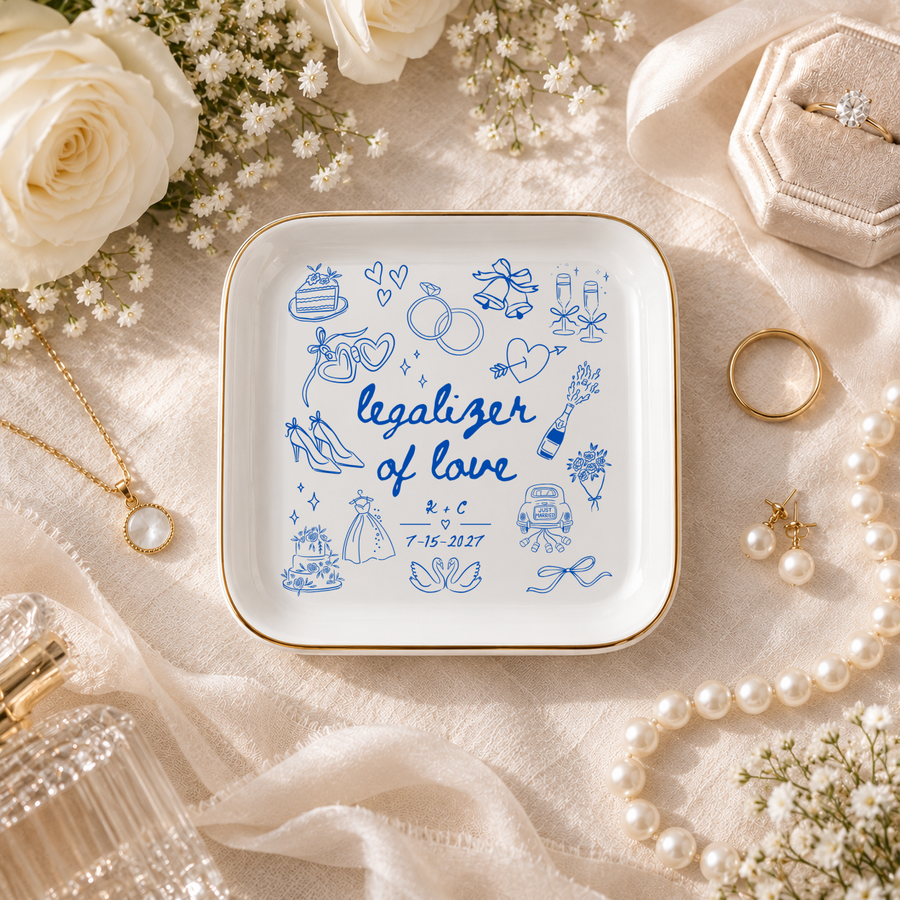 Officiant Proposal Gift, Personalized Ring Dish for Wedding Officiant Thank You, Custom Trinket Dish, Will You Officiate Our Wedding Gift