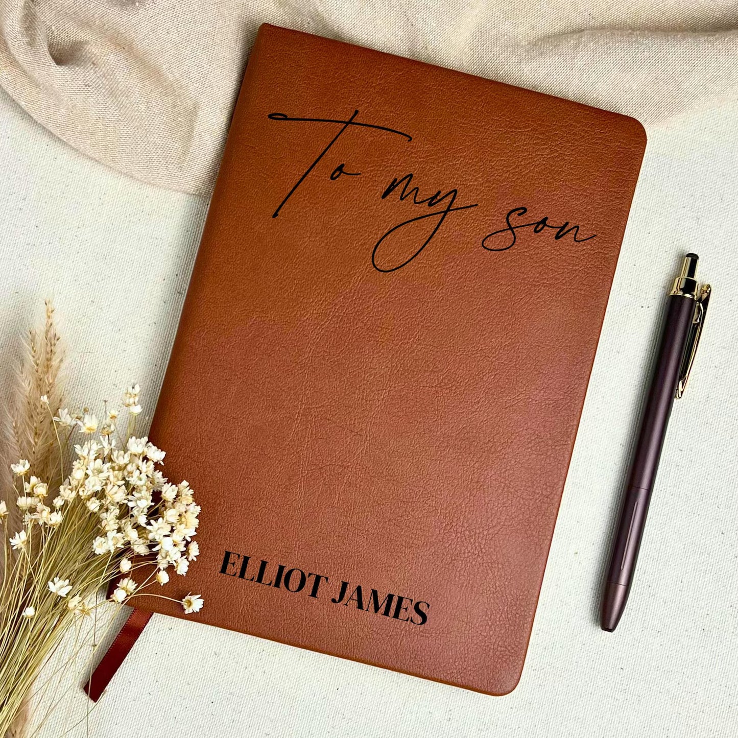 To My Son Personalized Memory Journal